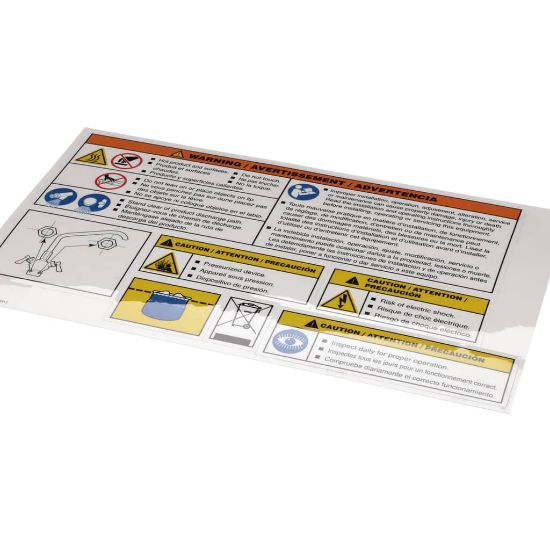 Picture of Cleveland Label Sheet;gas,elec,stm Part# KE603996-1