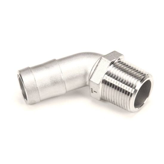 Picture of CMA Dish Machines 35Deg Elbow Mip X Barb Ss Part# 4604