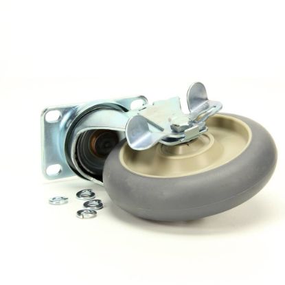 Picture of Cres Cor Plate Mount Caster W/brk 5 W 2-3/8 X 3-5/8 Part# 0569306BK
