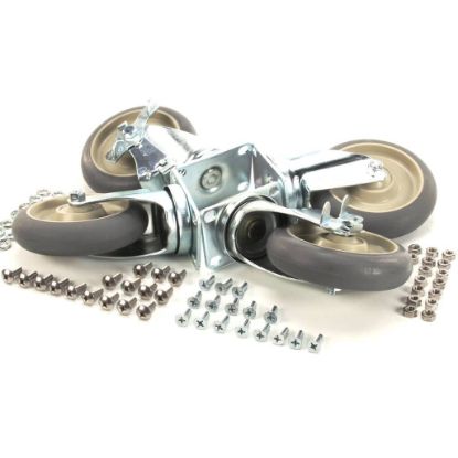 Picture of Cres Cor Caster Kit-, 5" Dia. Plate, Advantage Part# 5518BK