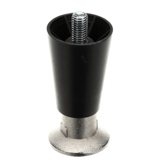 Picture of Continental Refrigeration Legs 4" Black (Adjustable Up To 5-1/4") Part# 50206