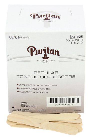 Picture of Puritan Tongue Depressors  6" Part# - 25-950