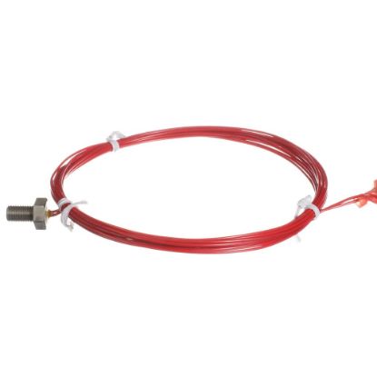 Picture of Delfield Thermistor,8'',hi Temp,red Part# TBP00335