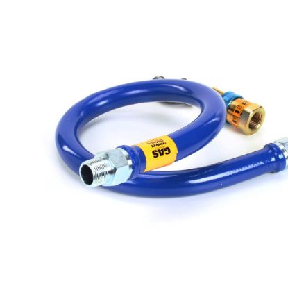 Picture of Dormont 1" Dia., 48" Blue Hose, Snapfast, 1 Elbo Part# 16100BPQ48