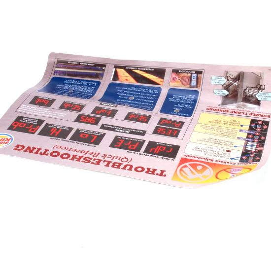 Picture of Duke Label,troubleshooting Chart Do Part# 175779
