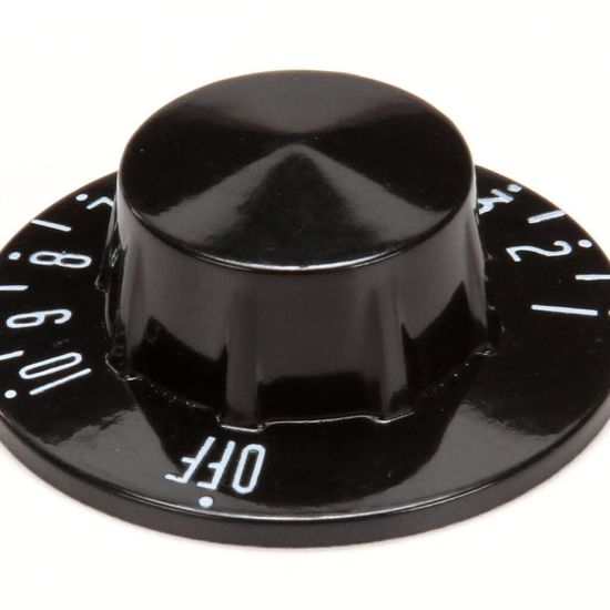 Picture of Duke Knob,z346207300 Black W/white Part# 178525