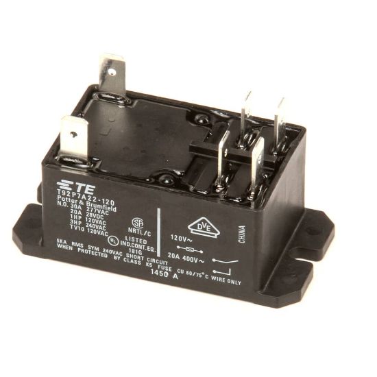 Picture of Duke Relay Te T92, 120V Coil, Dpst Part# 222724