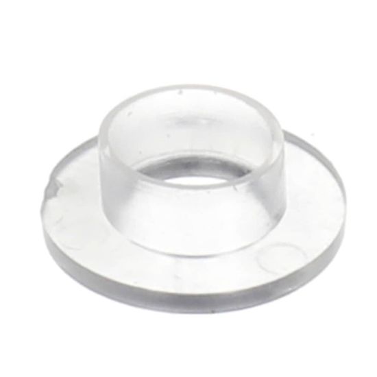 Picture of Duke Washer, Flanged, Clear, Vinyl Part# 522028