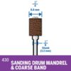 Picture of Dremel® 1/4" Drum W/Coarse Band Part# - 430
