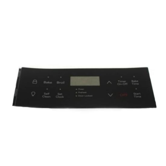 Picture of Electrolux Overlay,eoc,black,es330 Part# 316419380