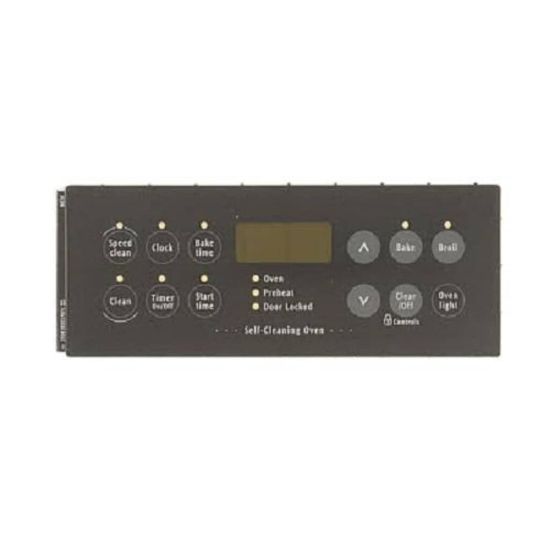 Picture of Electrolux Overlay,clock,black,es340 Part# 316419303
