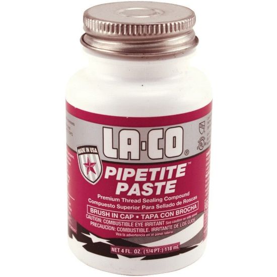 Picture of La-Co Pipetite Paste Pipe Thread Sealant 1/4 Pt Gray Part# - 12109