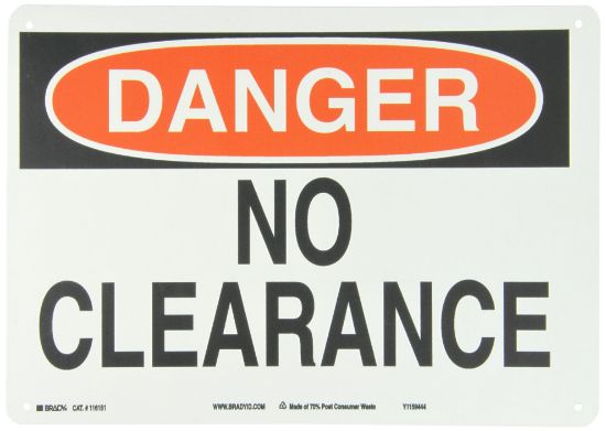 Picture of Brady® B563 10X14 Danger Sign No Overcoat Part# - 116151