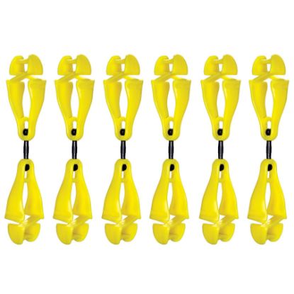 Picture of Ergodyne Squids 3420 Lime Swiveling Dual Clip Holder Part# - 19519-Bulk