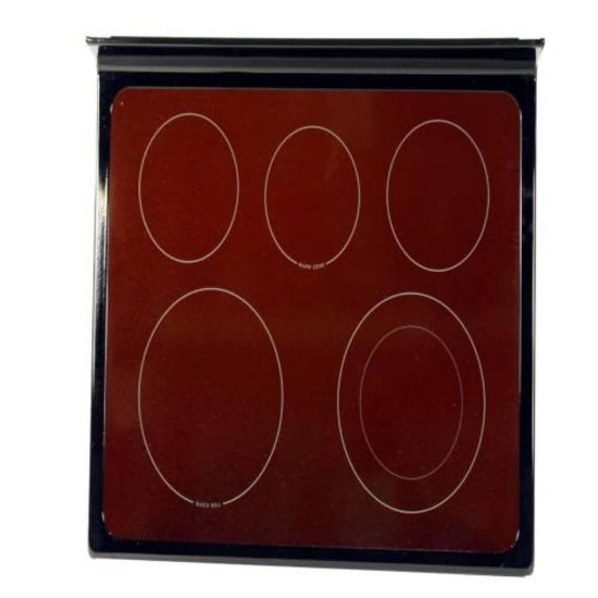 Picture of Electrolux Smoothtop,assembly,glass/steel Part# 5304513835