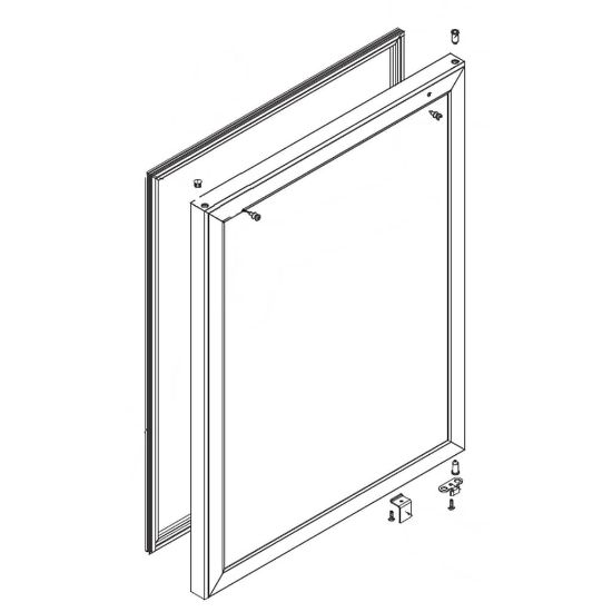 Picture of Electrolux Door Assembly,complete,w/glass Part# 5304520278