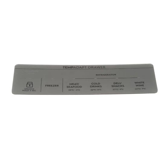 Picture of Electrolux Overlay,user Interface,gray Part# 5304529278