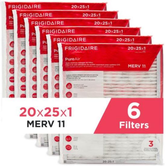 Picture of Electrolux Pa Hvac 20X25x1 Merv11-6 Pk Part# HVAC2025116