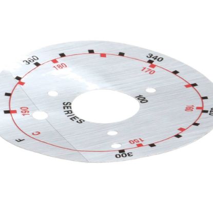 Picture of Frymaster Label Dial Plate Part# 8021456