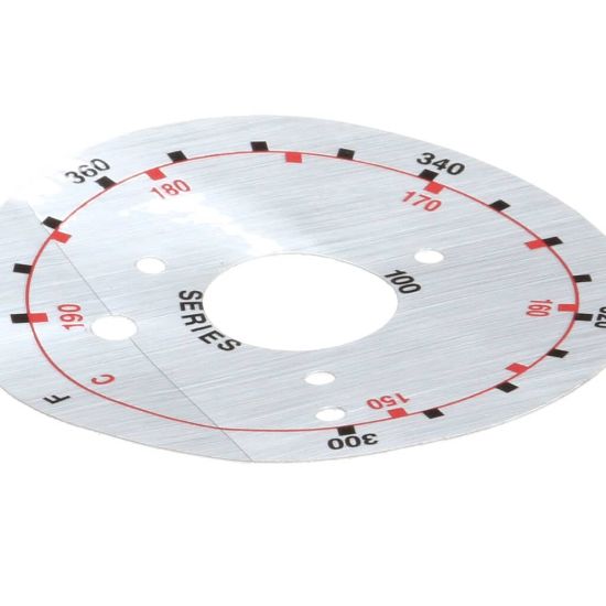 Picture of Frymaster Label Dial Plate Part# 8021456
