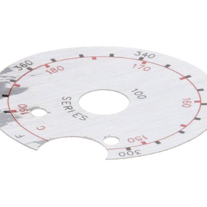Picture of Frymaster Label Dial Plate Notche D Part# 8021458