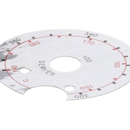 Picture of Frymaster Label Dial Plate Notche D Part# 8021458