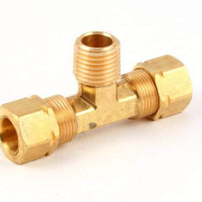 Picture of Frymaster Mle 3/8X1/4nptx3/8 Tee Brass Part# 8130301
