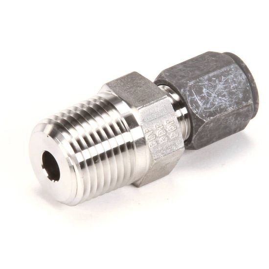 Picture of Frymaster Fitting Cc 1/2Nptx3/8 T Ube S/s Part# 8130852