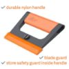 Picture of Slice Slice Wide-Grip Scraper Black/Orange Part# - 10501
