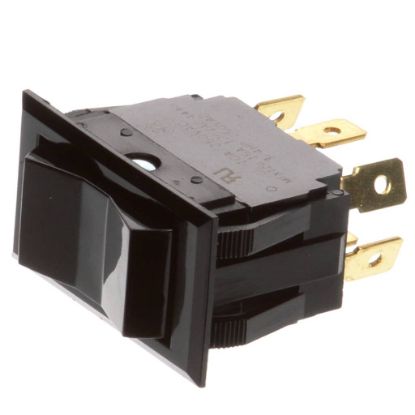 Picture of Garland Switch On/off/on Black Rocker Part# G03055-1