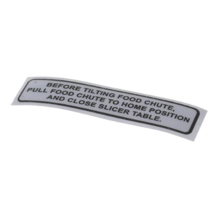 Picture of Globe Carriage Tilt Label Part# 920196