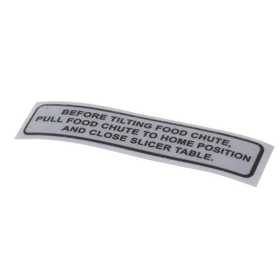 Picture of Globe Carriage Tilt Label Part# 920196