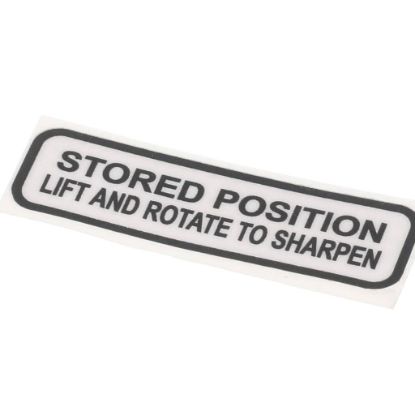 Picture of Globe Sharpener Label Part# 920216
