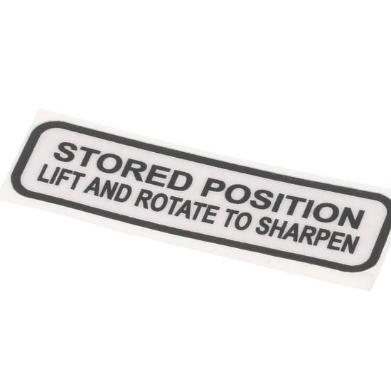 Picture of Globe Sharpener Label Part# 920216