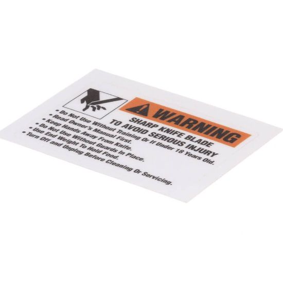 Picture of Globe Warning Label (C/g Series) Part# M91022