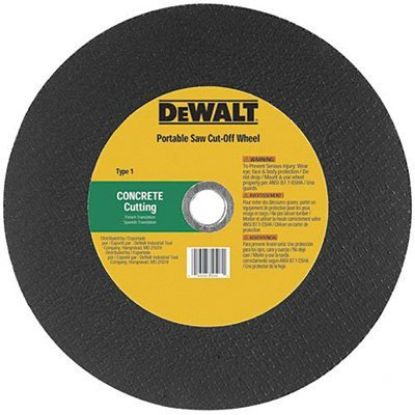 Picture of Dewalt® 14"X5/32"X1" Concrete /Masonry Port Saw Cut-Off Part# - Dw8024