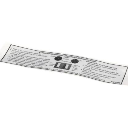 Picture of Grindmaster Cecilware Decal Maintenance Guide Part# 1940