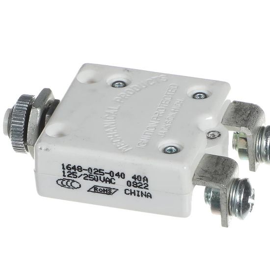 Picture of Grindmaster Cecilware Breaker, 40A Panel Mount Part# 346-00057
