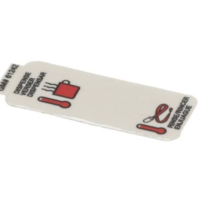 Picture of Grindmaster Cecilware Label Flush On/off Part# 61242