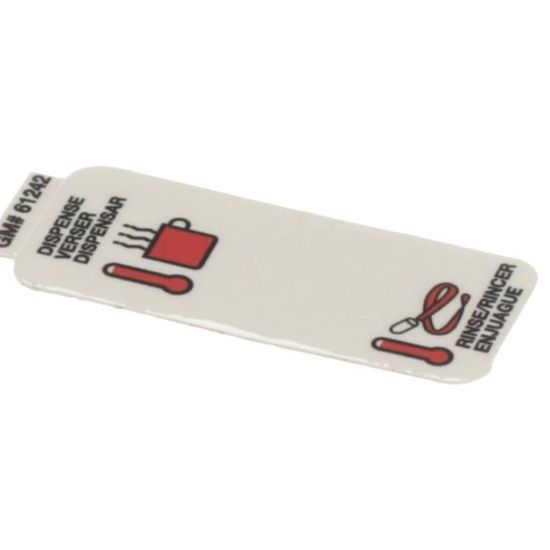 Picture of Grindmaster Cecilware Label Flush On/off Part# 61242