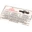 Picture of Grindmaster Cecilware Label Warning A546-213 Part# 70248