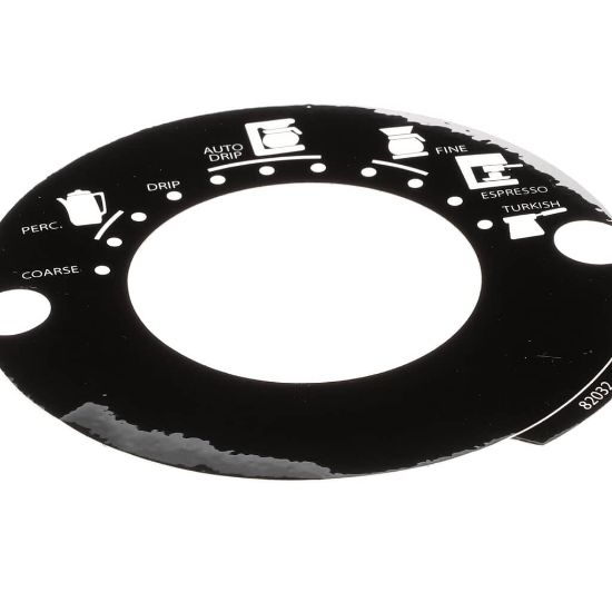 Picture of Grindmaster Cecilware Decal Grnd Sel 875 Blk Part# 82032