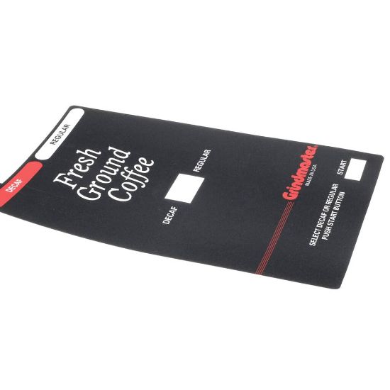 Picture of Grindmaster Cecilware Decal 250 Frnt Part# 83162