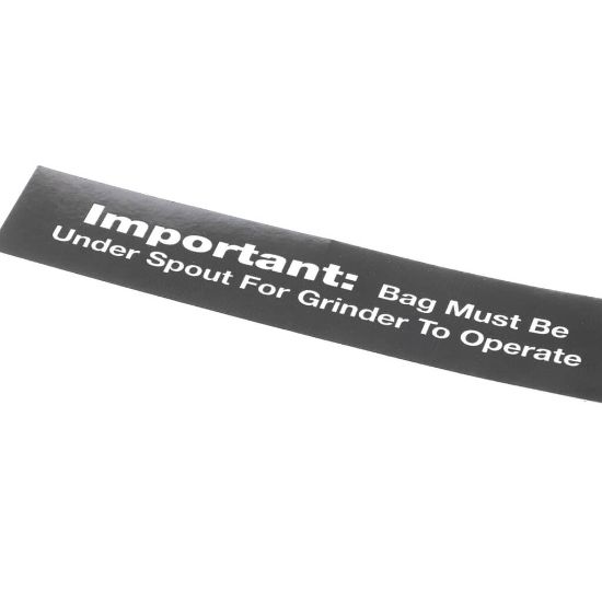 Picture of Grindmaster Cecilware Decal 800 Bag Under Spout Part# 84967