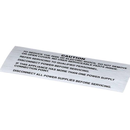 Picture of Grindmaster Cecilware Decal Caution All Amw Equipme Part# A101295
