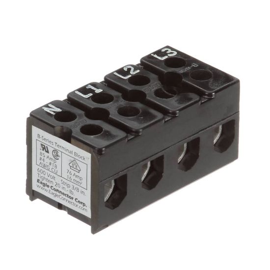 Picture of Grindmaster Cecilware Terminal Block 4 Pos. 85 Amps 6 Part# A531-035