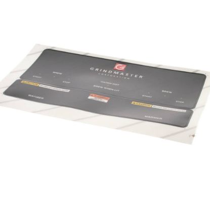 Picture of Grindmaster Cecilware P-400 Control Panel Overlay Black Part# A546-129