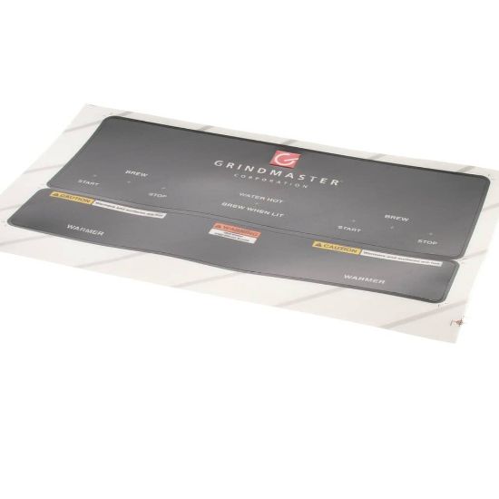 Picture of Grindmaster Cecilware P-400 Control Panel Overlay Black Part# A546-129