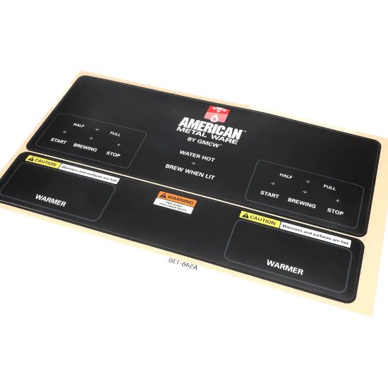 Picture of Grindmaster Cecilware Decal P400 Half Batch (Set) Part# A546-130