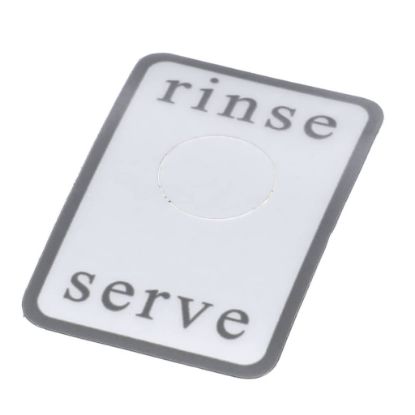 Picture of Grindmaster Cecilware Label Rinse/serve - Gb/java Part# N948AL
